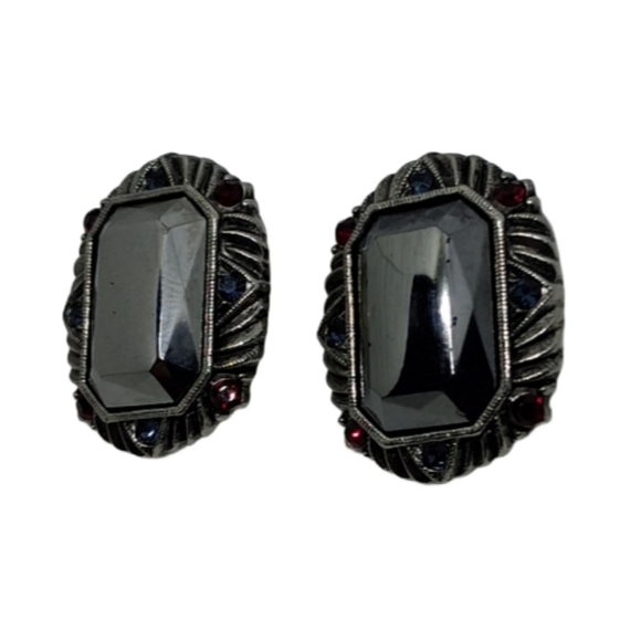 Vintage 1928 Collection Marcasite Statement Earrings – Art Deco Revival - Picture 4 of 5
